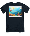 3 Boats and Coral Reefs Boats Over Vibrant Coral Reefs Grover Mcclure T-Shirt