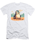 3 Cute Penguin Chilling on the Beach Amir Faysal T-Shirt