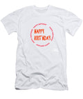 3 Happy Birthday Emblem See on Pillows Curtains Duvet Covers Phone Cases Greeting Cards Navin Joshi T-Shirt