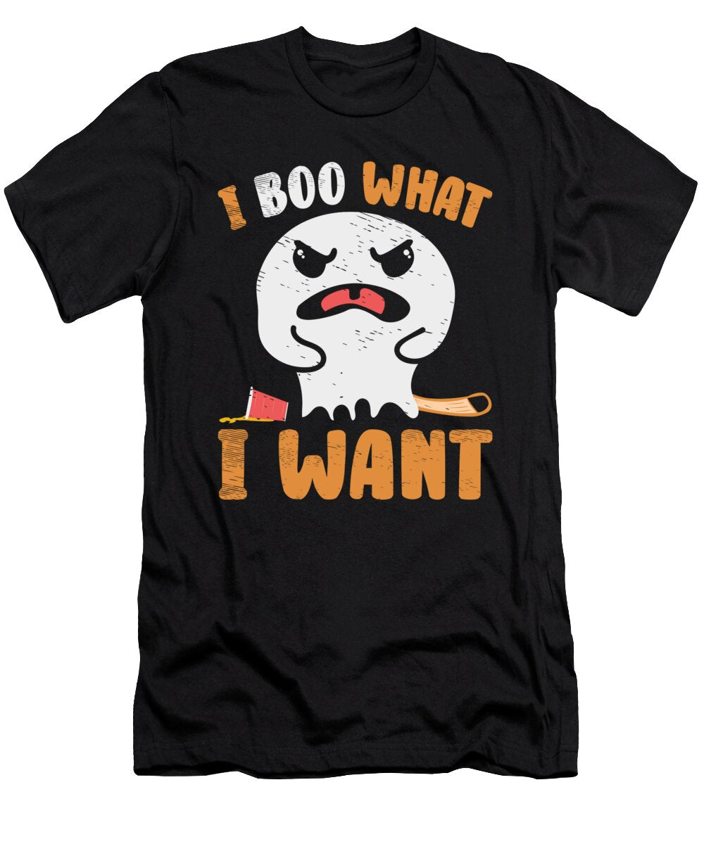 3 I Boo What I Want Funny Halloween Ghost Toms Store T-Shirt