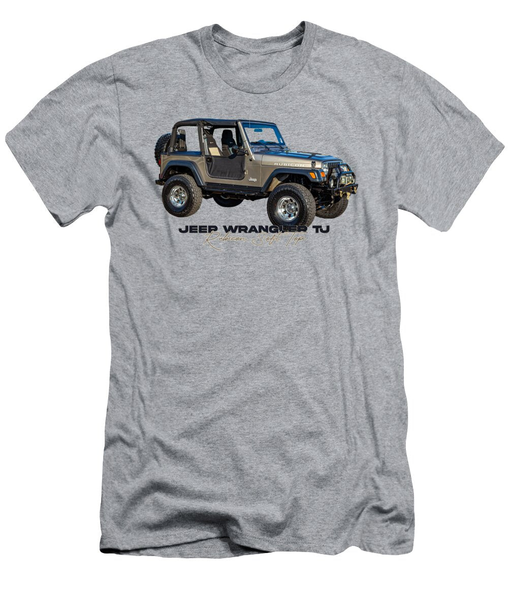3 Jeep Wrangler Tj Rubicon Soft Top Gestalt Imagery T-Shirt