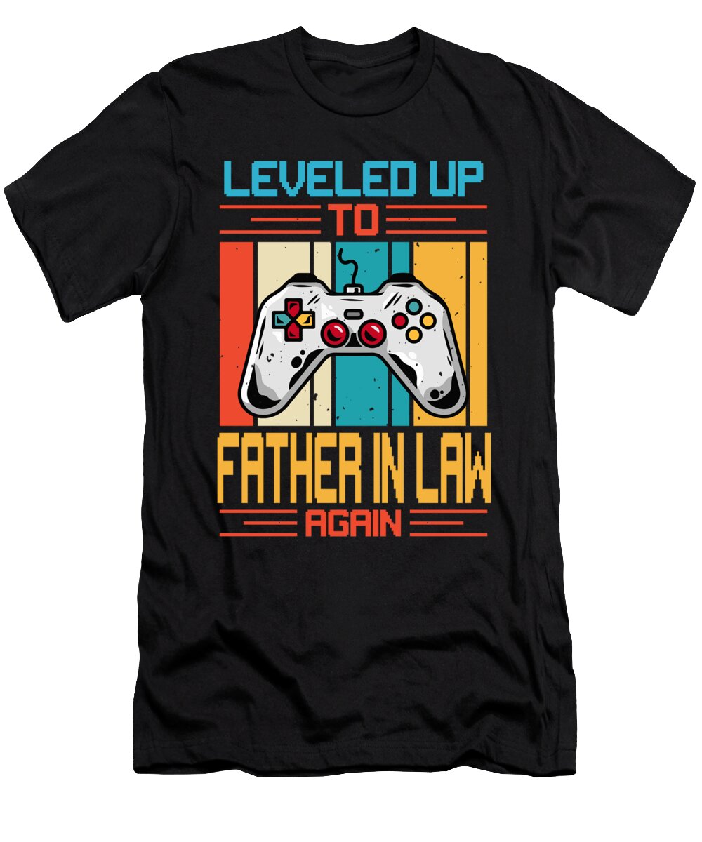 3 Leveled Up to Father in Law Again Video Game Gamer Dhbubble T-Shirt