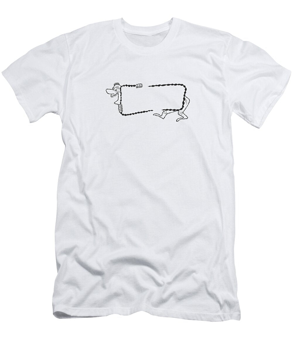 3 Man Behind Blank Sign Csa Images T-Shirt