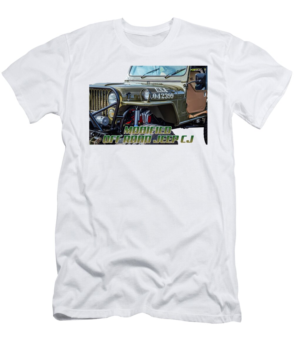 3 Modified Off Road Jeep Cj Gestalt Imagery T-Shirt