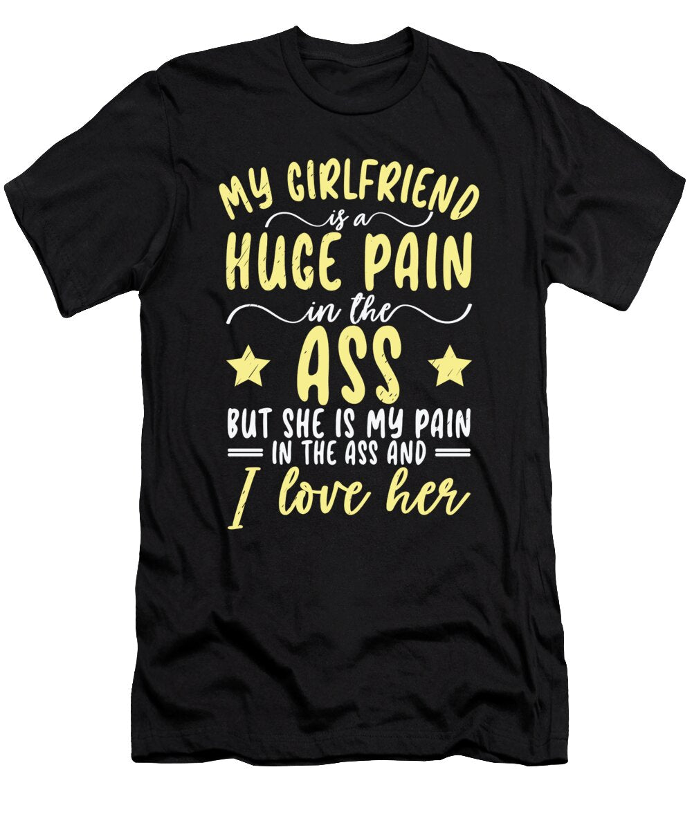 3 My Girlfriend Is Valentines Day Couples in Love Toms Store T-Shirt