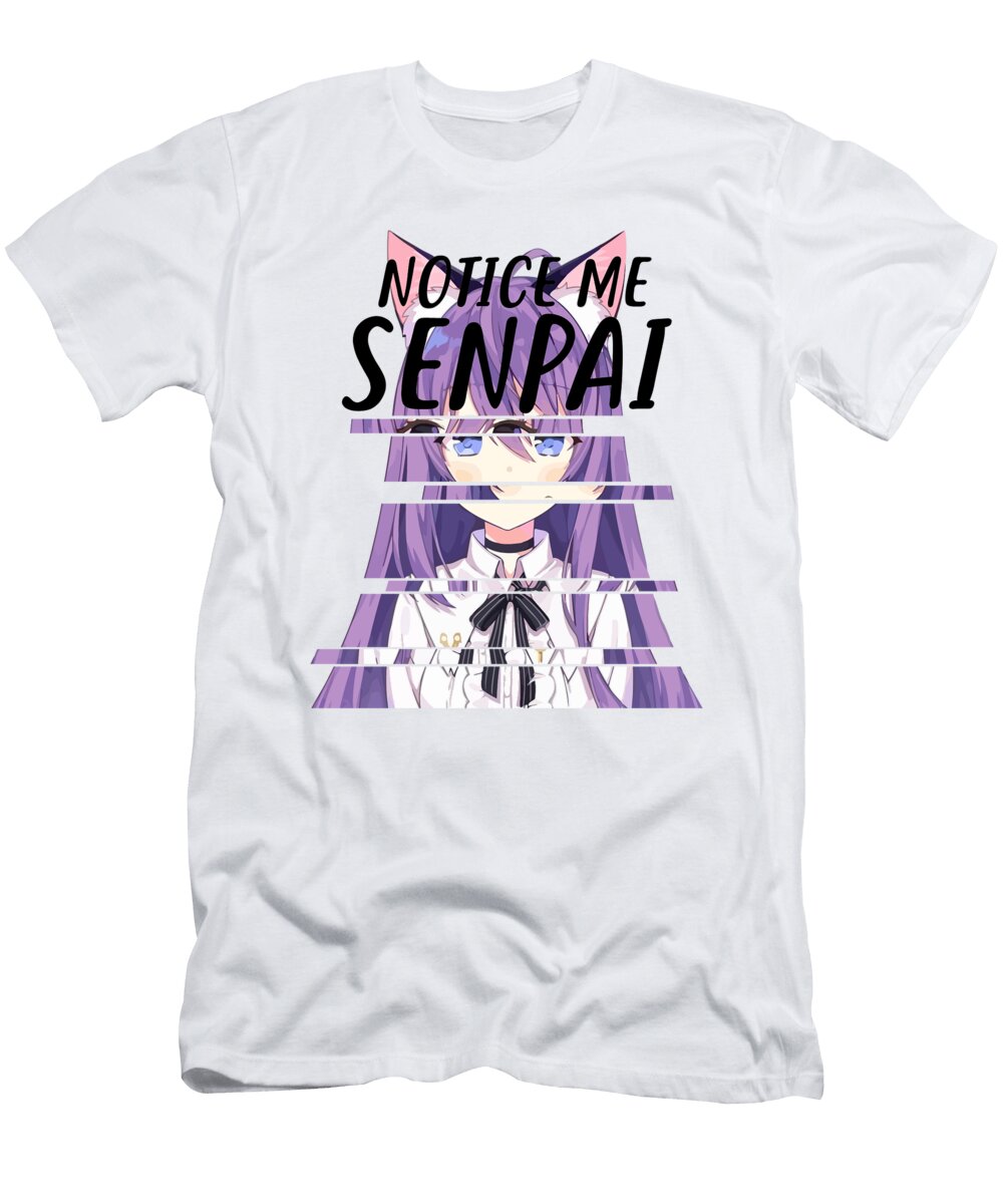 3 Notice Me Senpai Japanese Anime Florian Dold Art T-Shirt