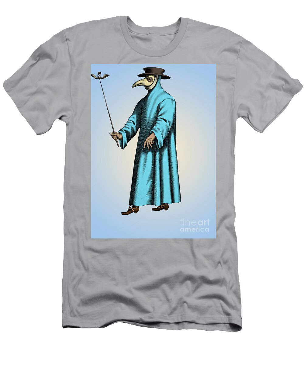 3 Plague Doctor 17th Century Science Source T-Shirt