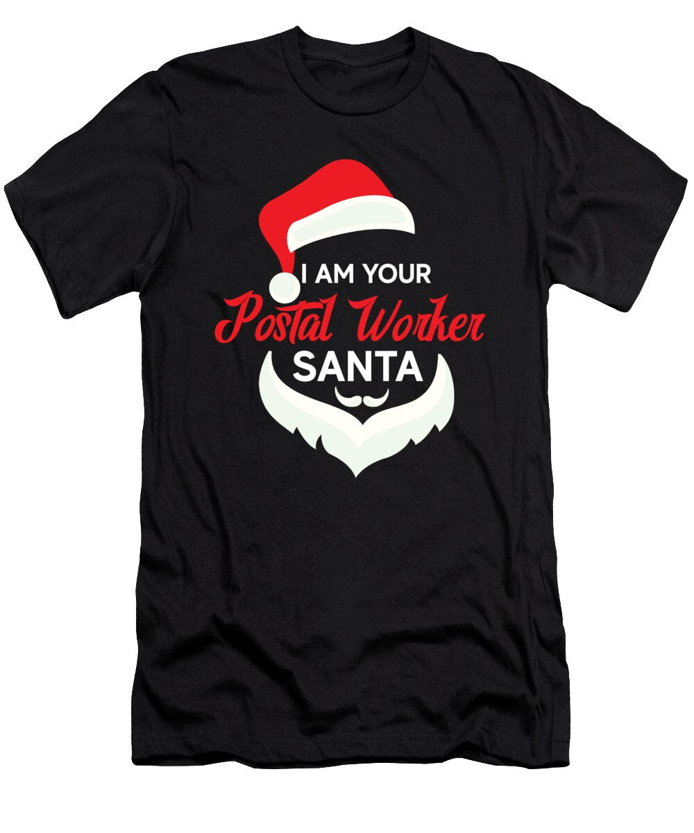 3 Postal Worker Christmas Holidays Santa Mailman Toms Store T-Shirt