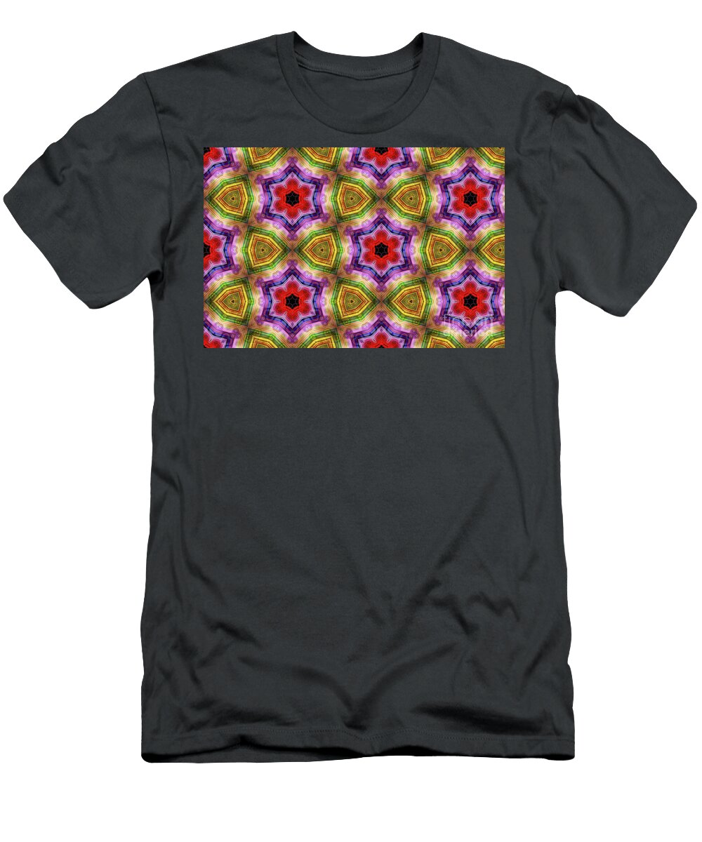 3 Psychedelic Abstract Pattern Jonathan Welch T-Shirt