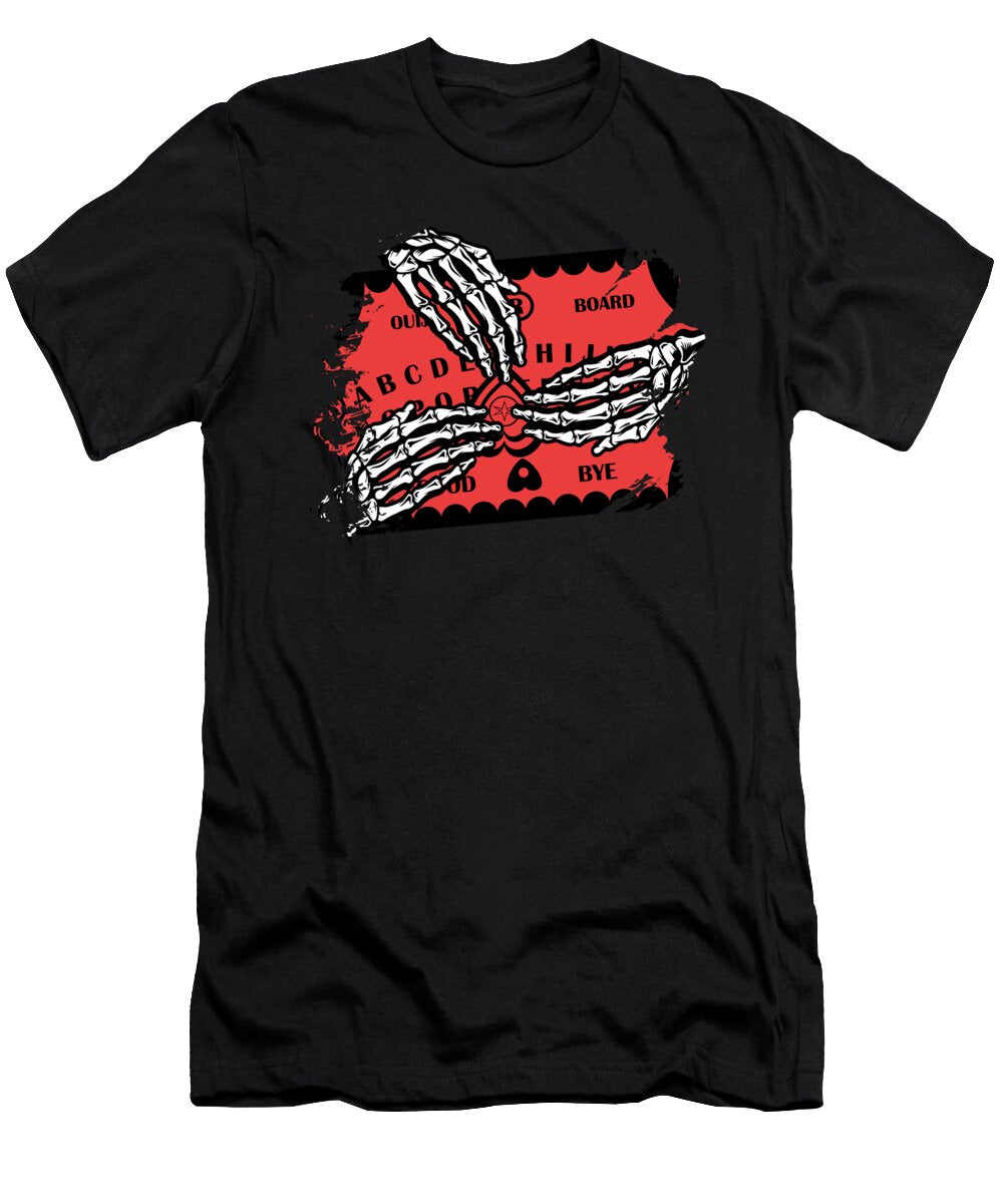 3 Retro Halloween Skeleton Playing Ouija Horror Toms Store T-Shirt