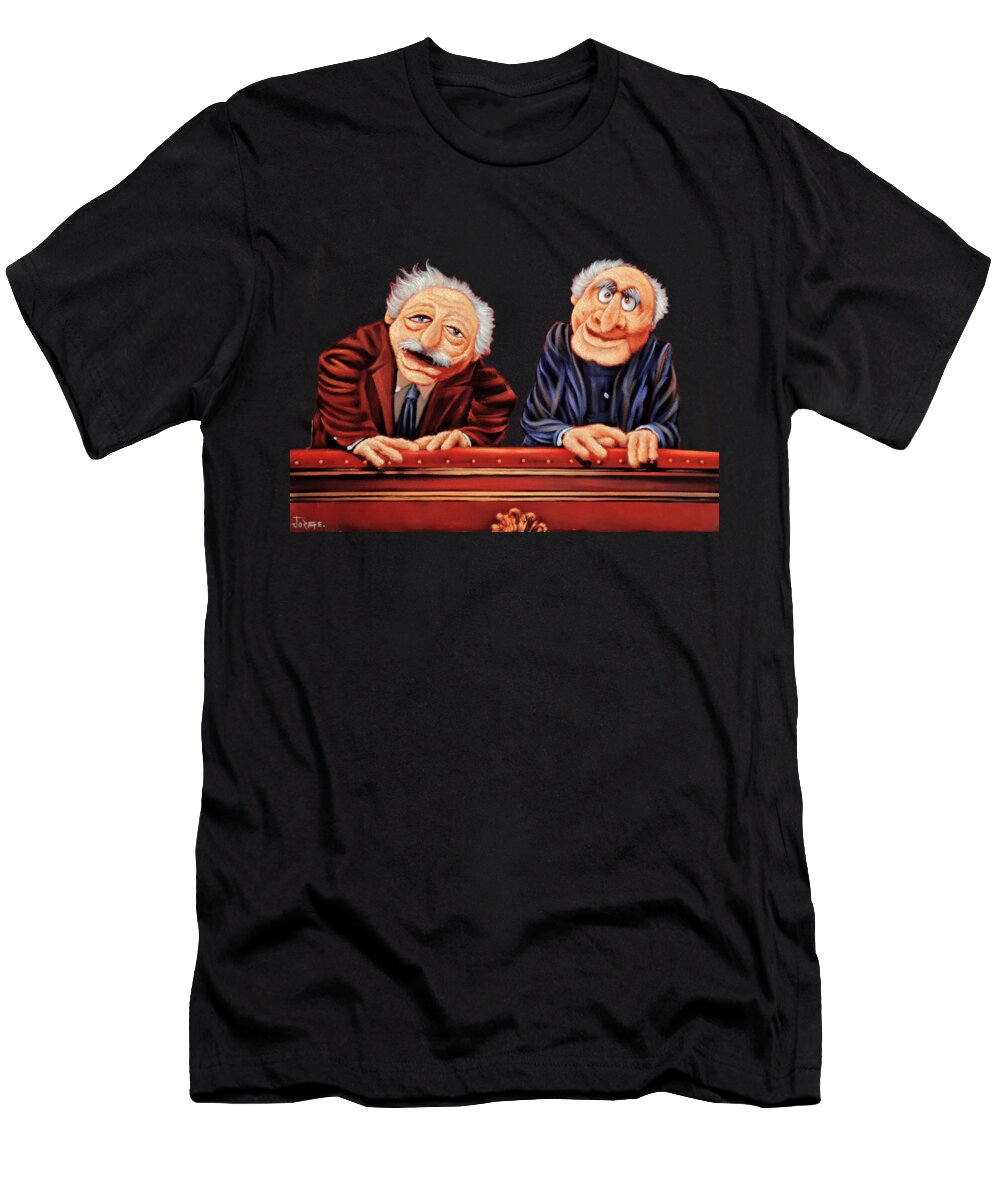 3 Statler and Waldorf Muppets From the Balcony Jorge Terrones T-Shirt