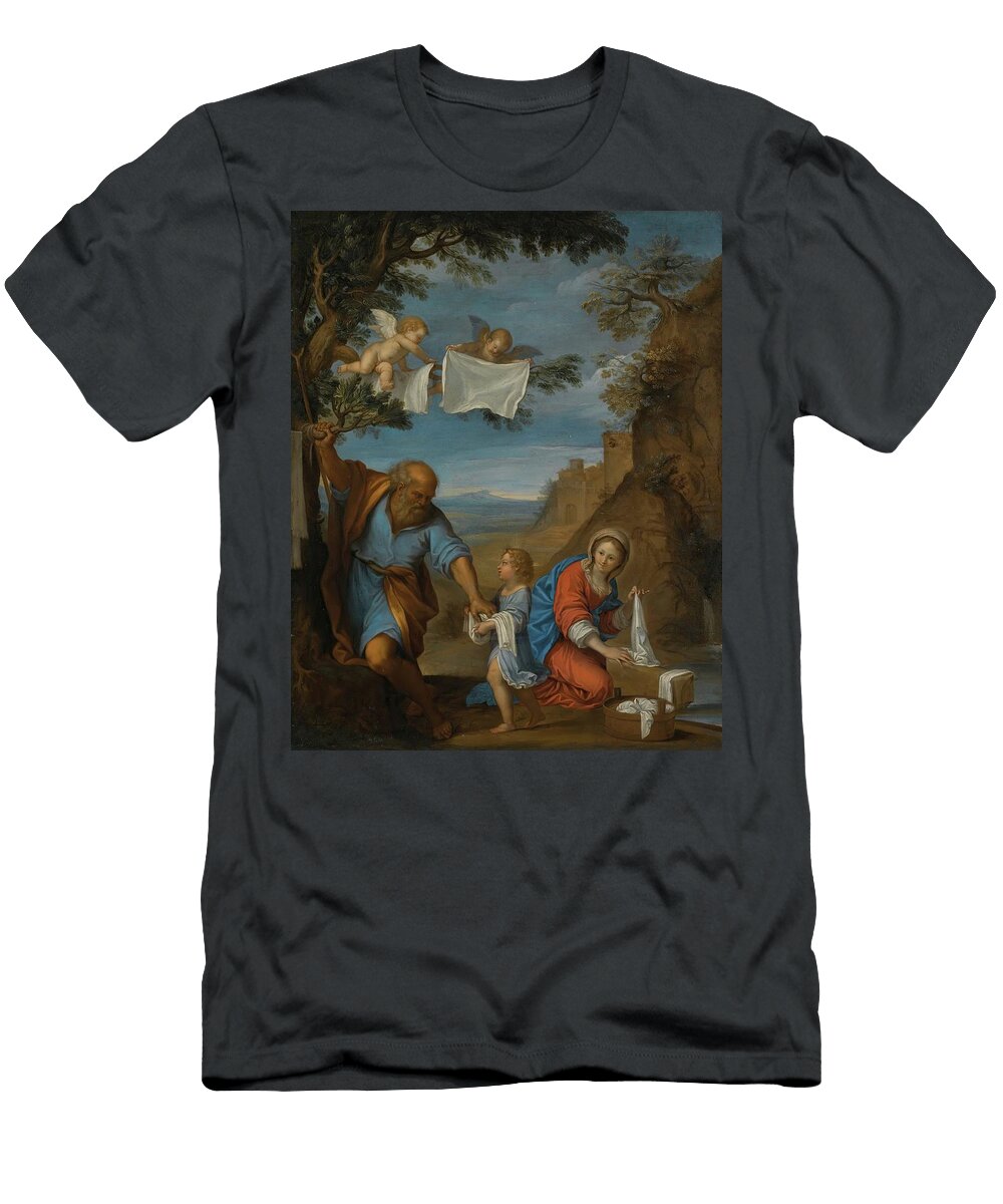 3 the Holy Family in a Landscape Francesco Albani T-Shirt