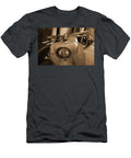 3 Vintage Motorbikes Standing Somewhere in Some Museum Vintage Motorcycles T-Shirt