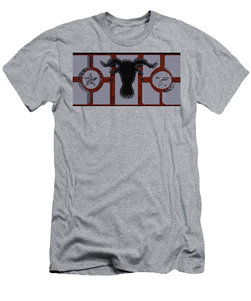 3d Cow in Spikes Robert Margetts T-Shirt