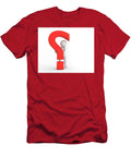 3d Question Mark Being Hold By a Toon Man Faq Ask Search Concepts Michal Bednarek T-Shirt