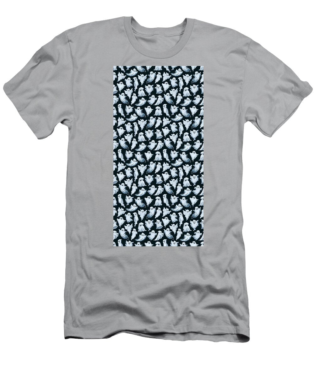4 Cartoon Ghosts Pattern Print on Demand T-Shirt
