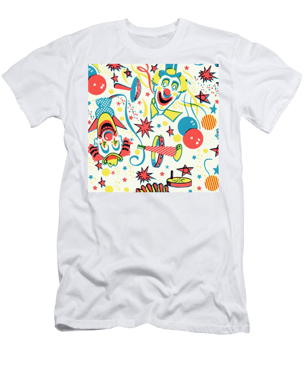 4 Clown Pattern Csa Images T-Shirt