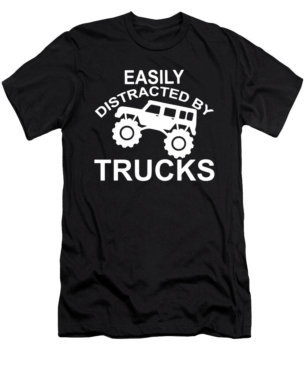 4 Easily Distracted By Trucks Jensen Cena T-Shirt