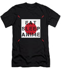 4 Eat Sleep Anime Gold Target T-Shirt