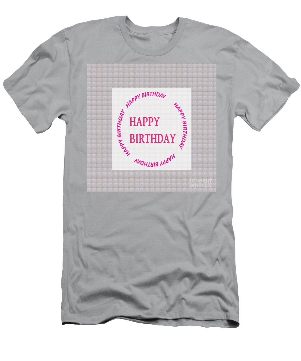 4 Happy Birthday Emblem See on Pillows Curtains Duvet Covers Phone Cases Greeting Cards Navin Joshi T-Shirt