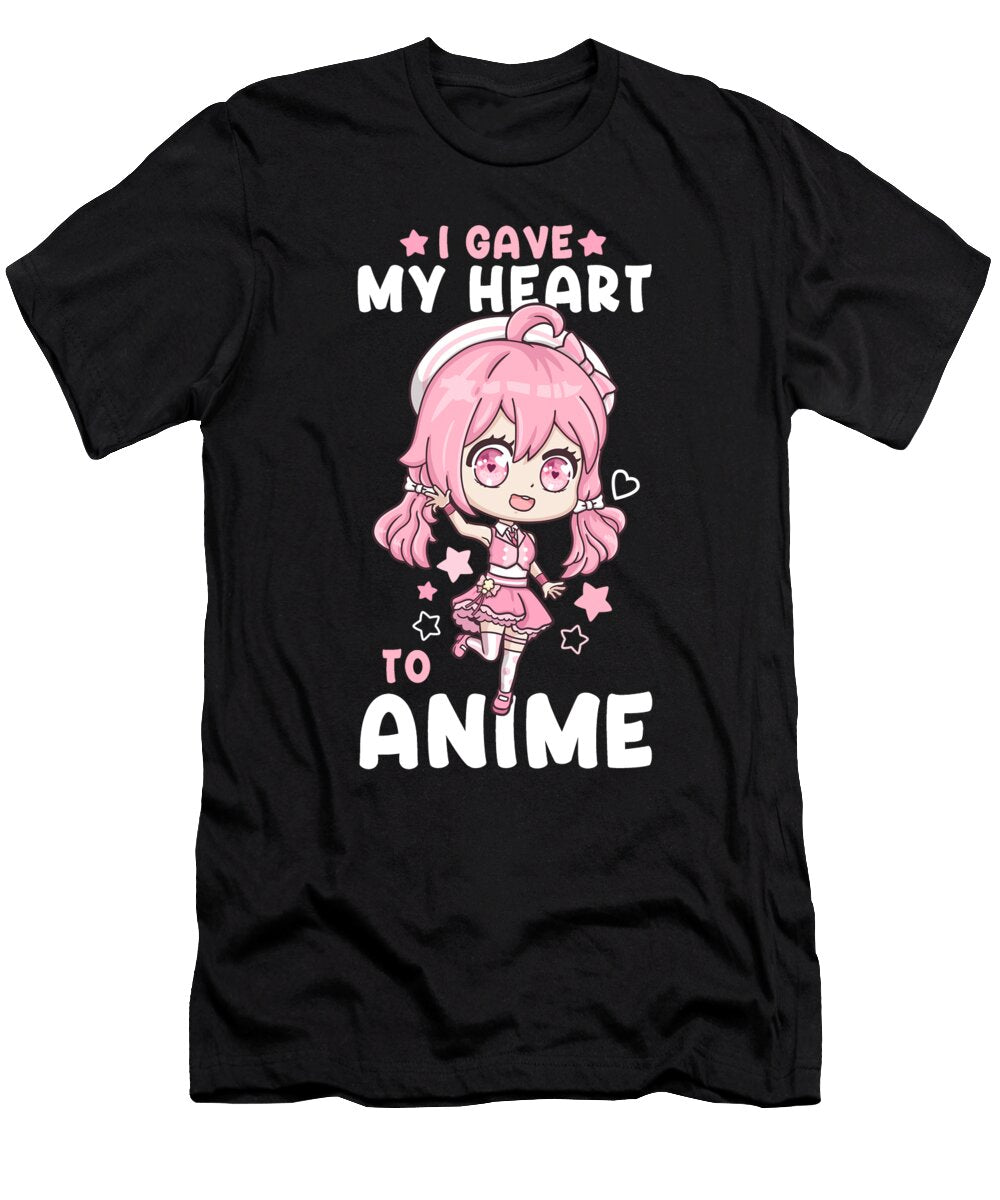 4 I Gave My Heart to Anime I Manga Kawaii Otaku Bi Nutz T-Shirt