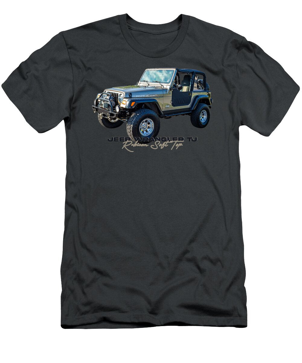 4 Jeep Wrangler Tj Rubicon Soft Top Gestalt Imagery T-Shirt