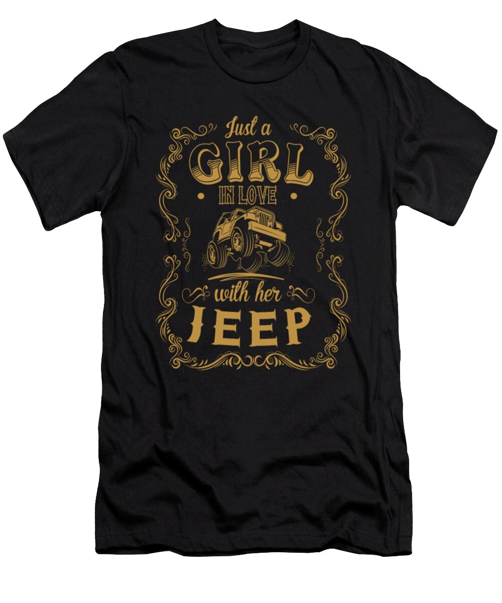 4 Just a Girl in Love with Her Jeep Tinh Tran Le Thanh T-Shirt