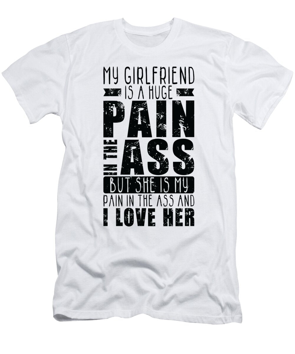 4 My Girlfriend Is Valentines Day Couples in Love Toms Store T-Shirt