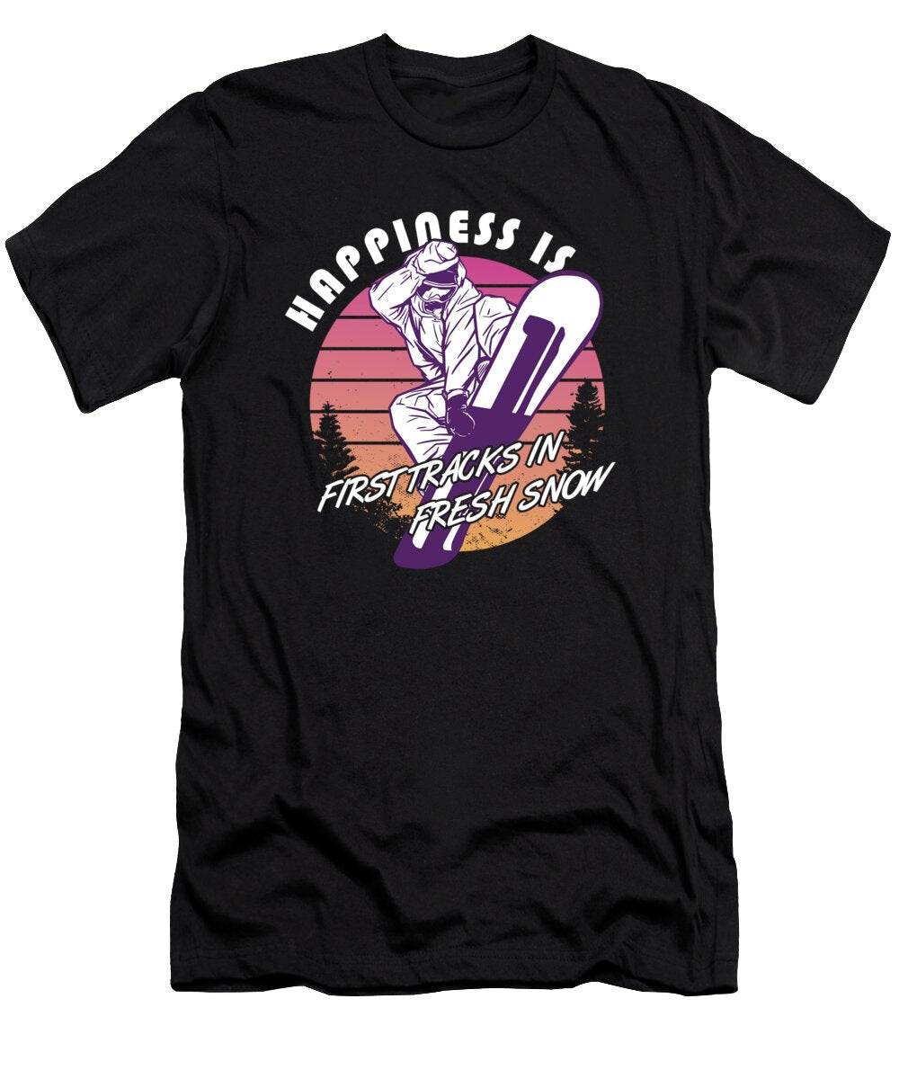 4 Snowboard Boarder Snooper Winter Sports Gift Fuzius T-Shirt