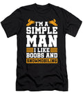 4 Snowmobile Snow Machine Crazy Squirrel T-Shirt