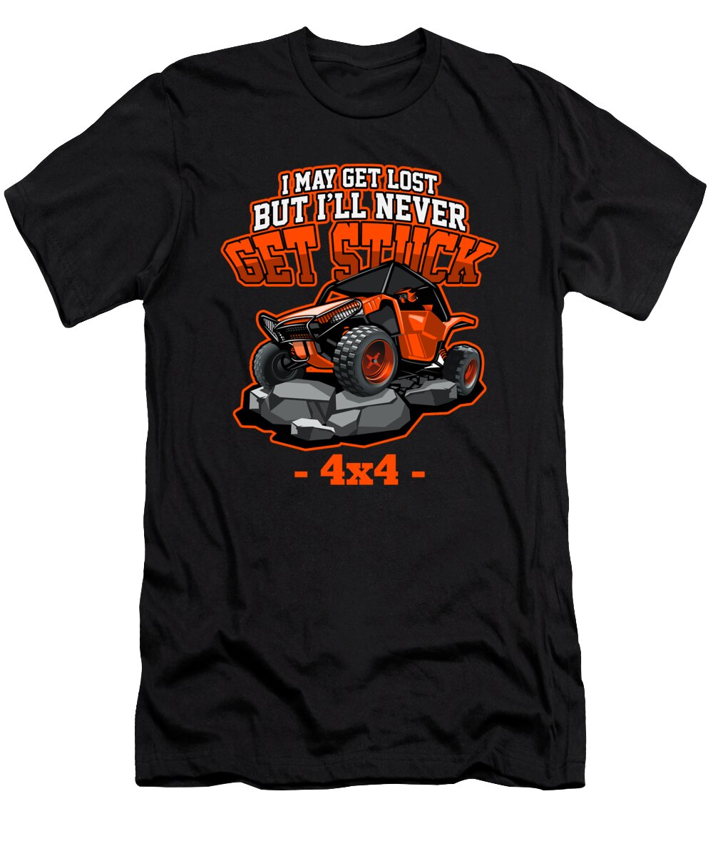 4x4 Atv Quad Never Get Stuck Offroad Sport Gift Thomas Larch T-Shirt