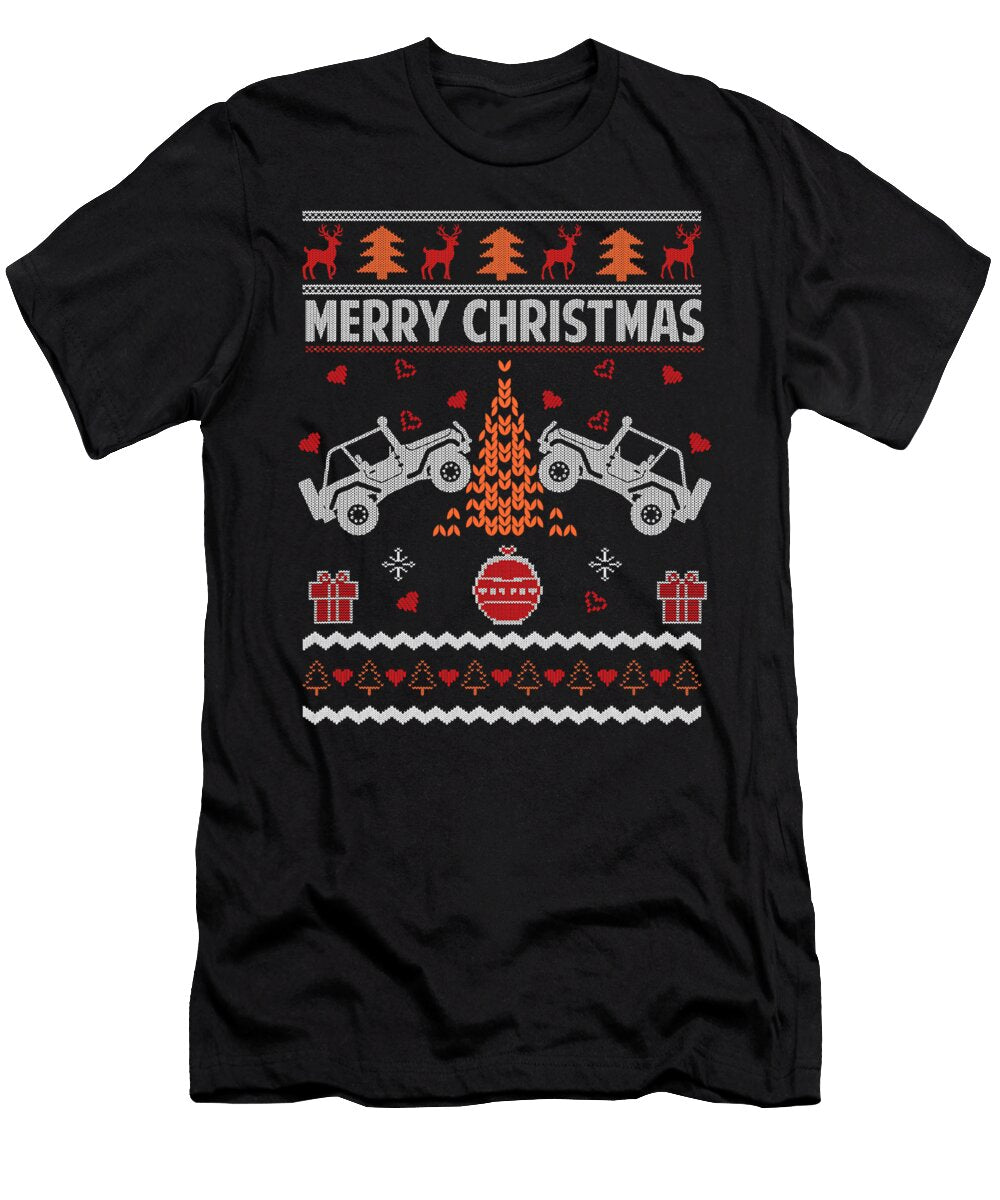 4x4 Offroad Vehicle Enthusiast Ugly Christmas Sophie Eleanor T-Shirt