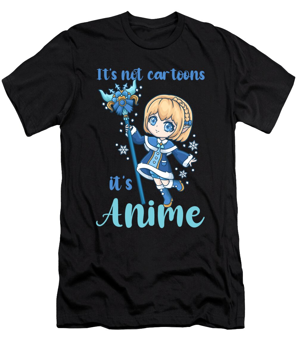 5 Its Not Cartoons It Anime I Chibi Kawaii Otaku Bi Nutz T-Shirt