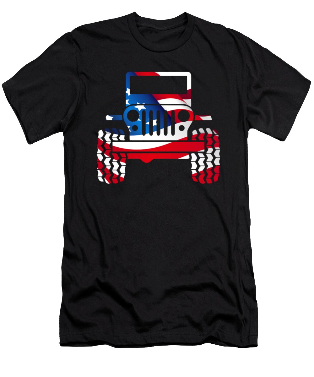 5 Jeep American Flag Tinh Tran Le Thanh T-Shirt