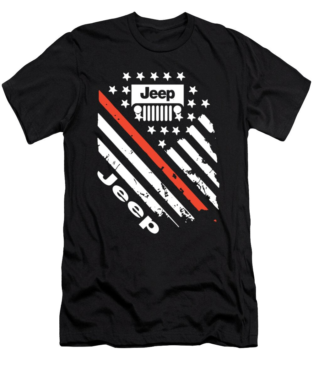 5 Jeep American Flag Vintage Tinh Tran Le Thanh T-Shirt