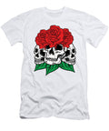 5 Skulls and Roses Gothic Bones Skeleton Death Grave Aesthetic Dark Toms Store T-Shirt