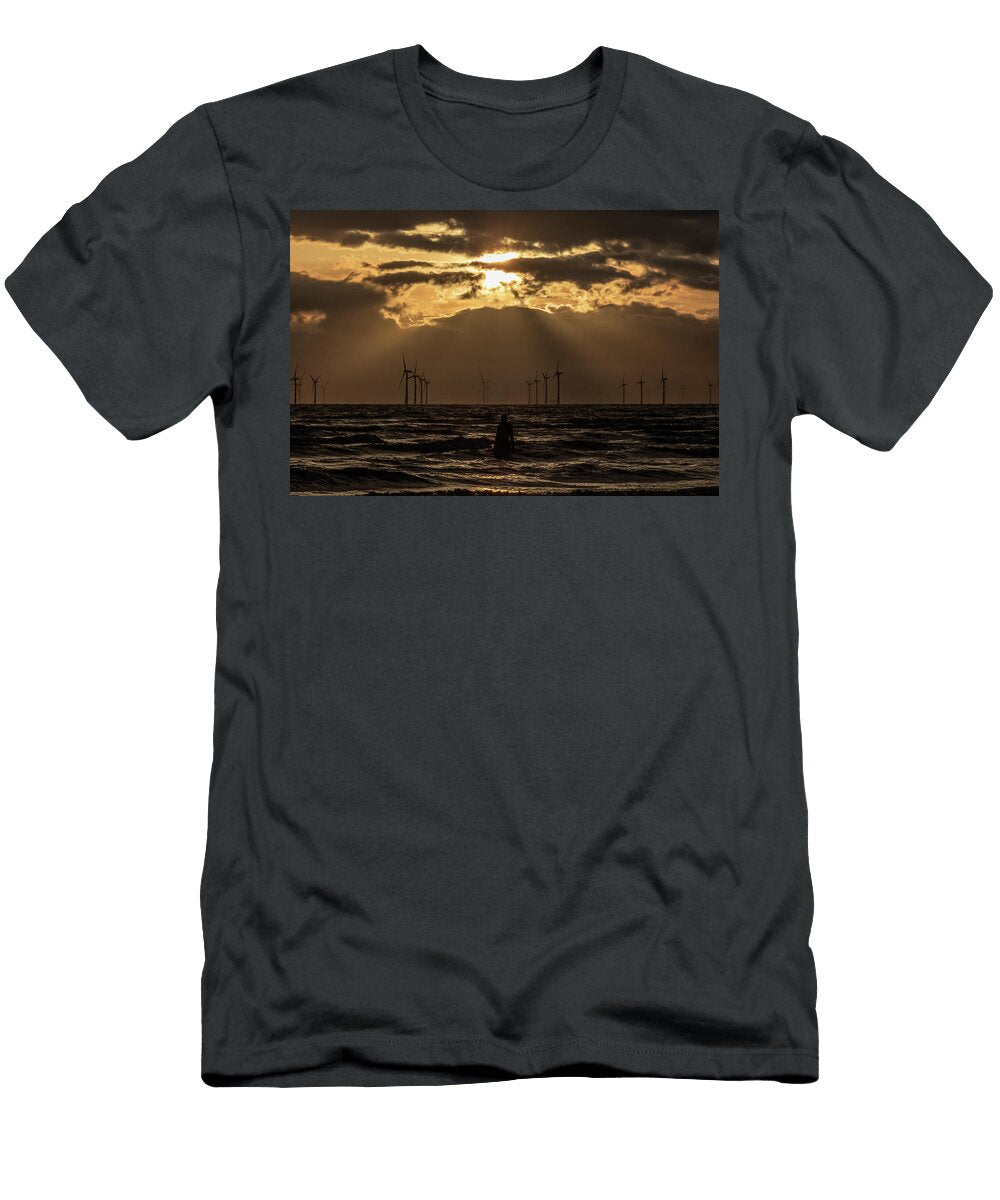 5 Sunset At Crosby Beach Paul Madden T-Shirt