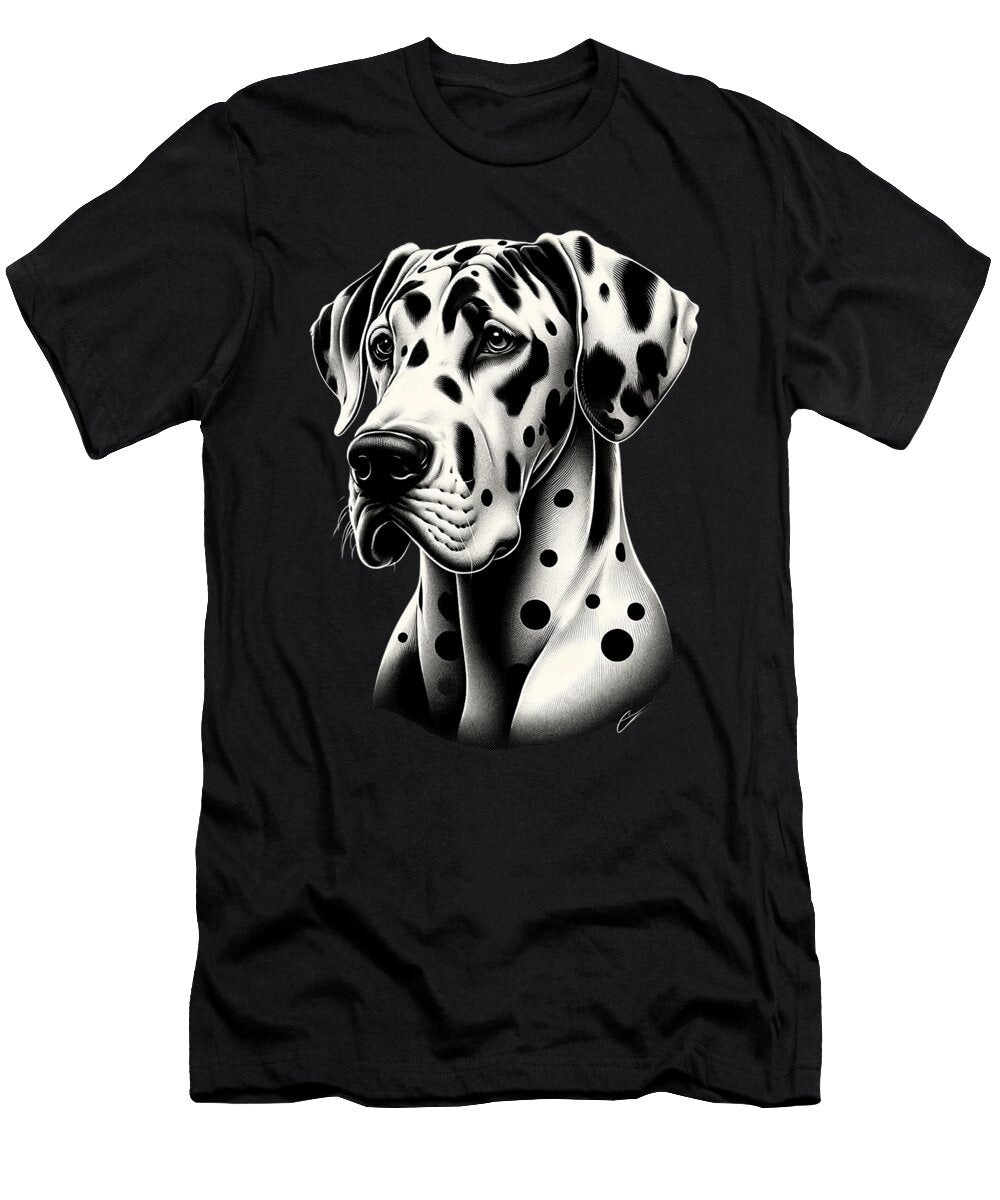 6 Goofy Giant Adorable Large Gentle Dog Lover Dane Natalie Lidford T-Shirt