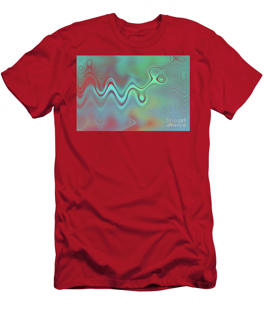 6 Wavy Psychedelic Abstract Jonathan Welch T-Shirt