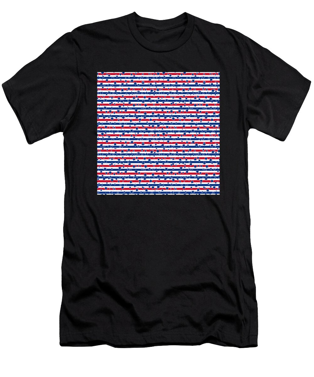 60 Patriotic Pattern United States of America USA Mister T-Shirt
