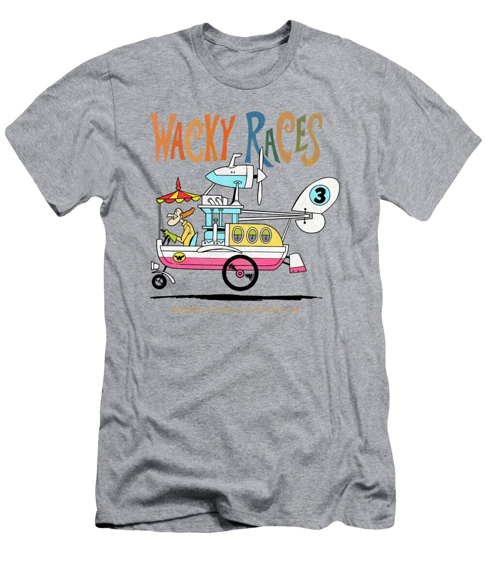 60s Wacky Races Cartoon Professor Pat Pending in the Convert a Car Glen Evans T-Shirt