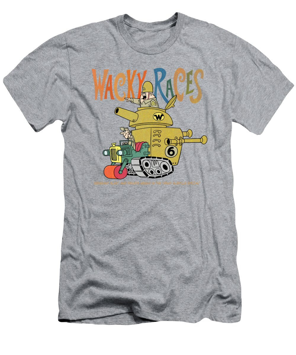 60s Wacky Races Cartoon Sergeant Blast and Private Meekly in the Army Surplus Special Glen Evans T-Shirt