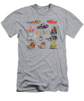 60s Wacky Races Group with Logo Glen Evans T-Shirt