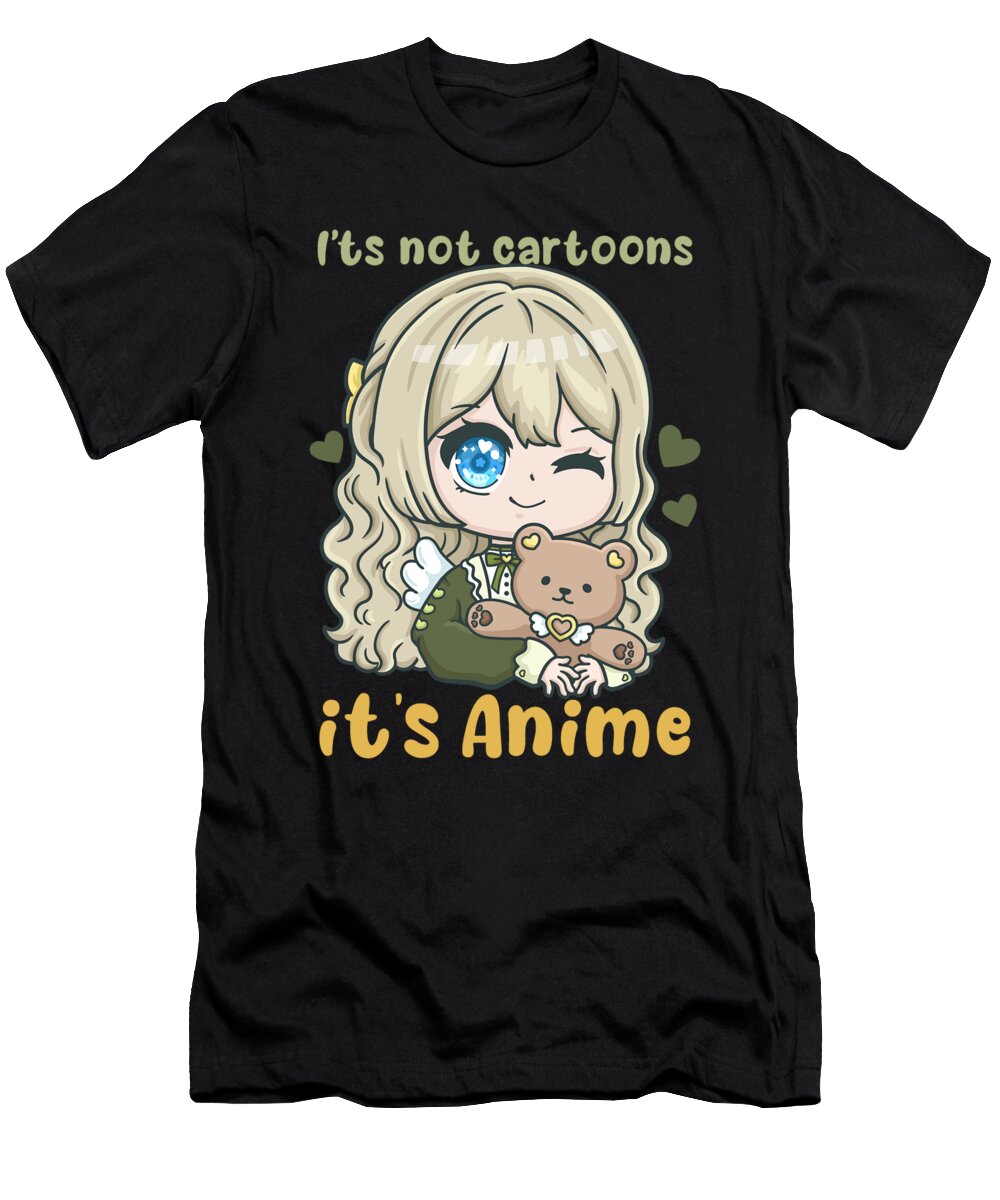 7 Its Not Cartoons It Anime I Chibi Kawaii Otaku Bi Nutz T-Shirt