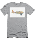 7 North American T Harvard Aj G Bjst Wacky Wabbit Raf Desert Airforce War Planes in Watercolor Ca By a Celestial Images T-Shirt