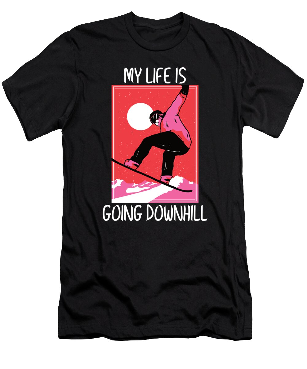 7 Snowboard Boarder Snooper Winter Sports Gift Fuzius T-Shirt