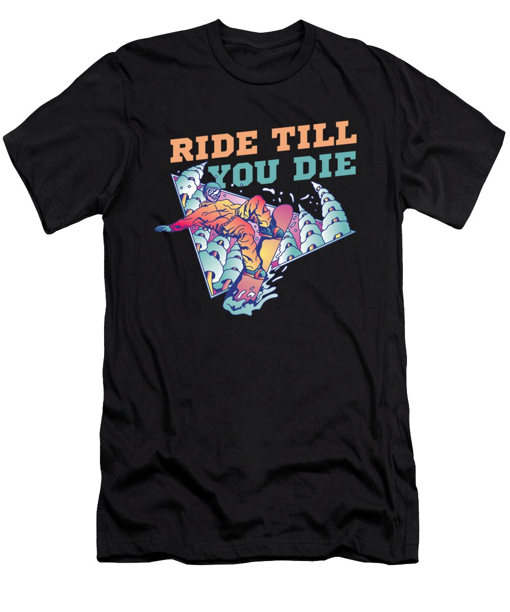 8 Snowboard Boarder Snooper Winter Sports Gift Fuzius T-Shirt