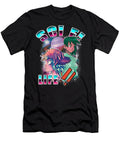 80s Retro Sci Fi Anime Cyberpunk Girls with Planet Saturn Dnt Prints T-Shirt