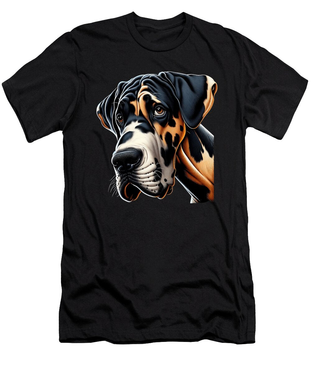 9 Goofy Giant Adorable Large Gentle Dog Lover Dane Natalie Lidford T-Shirt