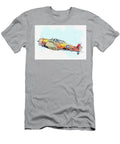 9 North American T Harvard Aj G Bjst Wacky Wabbit Raf Desert Airforce War Planes in Watercolor Ca By a Celestial Images T-Shirt